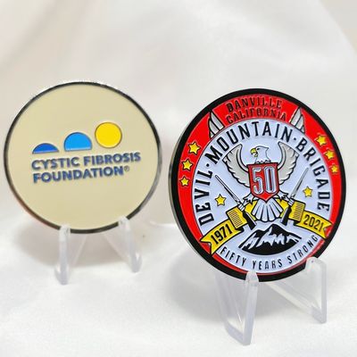 Купить 2D Laser Engraved Custom Brass Coins - Souvenir Commemorative Challenge Coins online manufacture