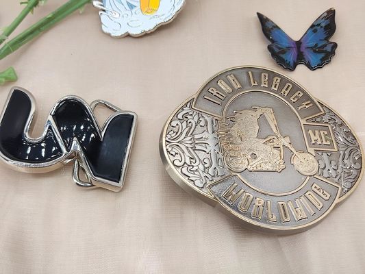 Customizable Personalized Belt Buckle Unique Pattern Button Ribbon Three-gear Adjustment Tri Glide Slides Buckle for Coat Belt