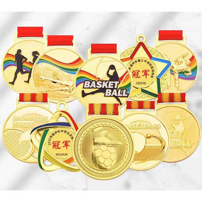 Купить  Manufacturer Custom Gold Silver Finisher Medal Marathon 5K / 10K Running Cycling Track Field Medals Karate Sports Metal Medal online manufacture