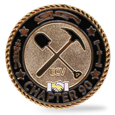 Купить Позолоченная мягкая эмалевая монета на заказ 2 дюйма Памятная монета для коллекционеров online manufacture