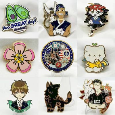 Купить Металлический логотип на заказ Жесткий эмалированный значок Мода Футболка Декоративные лапельные булавки online manufacture