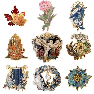 Factory Custom Lapel Pins Logo 2d 3D Hard Soft Enamel Pins Manufacturer No Minimum Order Cartoon Zinc Alloy Metal Badge