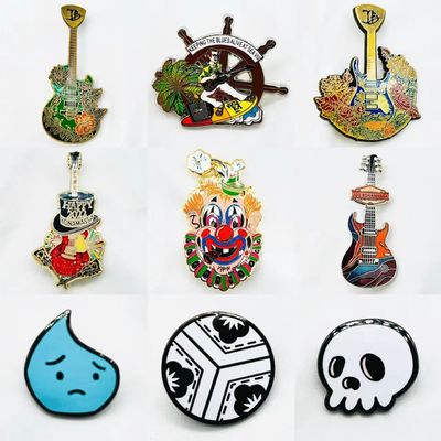 Factory Custom Lapel Pins Logo 2d 3D Hard Soft Enamel Pins Manufacturer No Minimum Order Cartoon Zinc Alloy Metal Badge