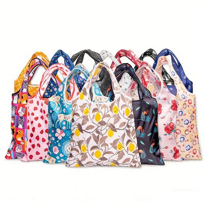 Хорошая цена. Eco Friendly Recycled Foldable Tote Shopping Ripstop Polyester Waterproof Reusable Custom Promotional Grocery Bags онлайн