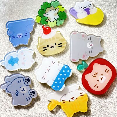 Купить Акриловый значок с индивидуальным логотипом на магнитной застежке и гладкой поверхностью для персонализированных значков и булавок online manufacture