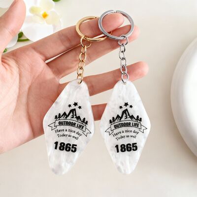 Купить Промо-промо акриловый номер номера номера гостиницы ключевые цепочки креативные алмазные таблички с тканевой техникой квадратный рисунок online manufacture