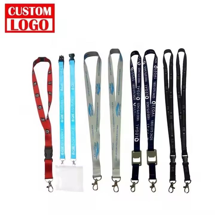Custom Made Neck Straps Id Card Holders Colorful Lanyard Lanyard Printing Recycling Lanyard Rope With Logo