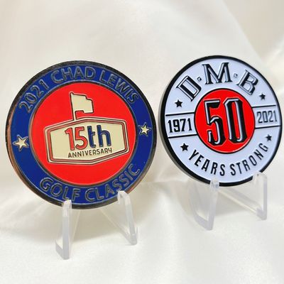 Дешевые 3D монеты из бронзового сплава цинка Металлическая эмаль Золотая серебряная Металлическая сувенирная монета Монеты вызова