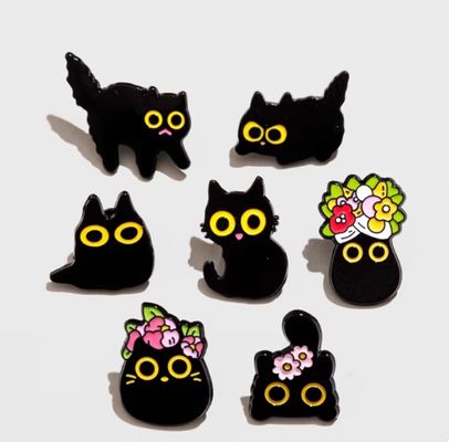 Металлические 1,5 дюймовые мягкие эмалевые лапельные щитки Металлические жесткие металлические щитки