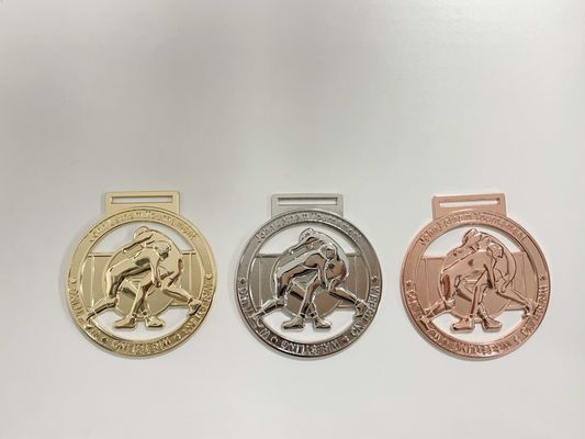 Школа 3D Custom Die Cast Zinc Alloy Gold Silver Red Bronze Custom Футбольные медали
