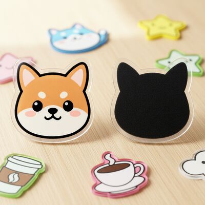 Специальный высокопрозрачный акриловый наклейка холодильника с сильным магнитным дизайном и настраиваемым размером и формой