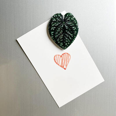 Customized 3D Acrylic Fridge Sticker Promotional Gift Shaped Plant Leaf Refrigerator Magnet