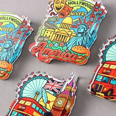 Хорошая цена. Рекламные акриловые магниты на заказ – Магниты на холодильник с аниме-дизайном, напечатанные для оптовой продажи сувениров и подарков онлайн