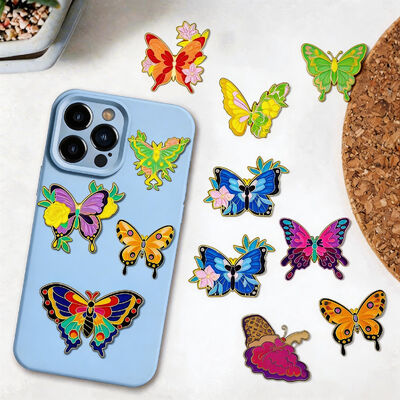 Хорошая цена. Металлический наклейка для телефонов для женщин ️ стиль броши с клеем 3M ️ ОАЭ, Саудовская Аравия, Кувейт, Оман, Бахрейн онлайн